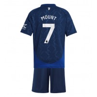 Maglie da calcio Manchester United Mason Mount #7 Seconda Maglia Bambino 2024-25 Manica Corta (+ Pantaloni corti)